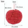 Universal 3Pcs Red Soft 3"(76mm )Buffing Ball Finishing Buff Polishing Pad For Car Polishing