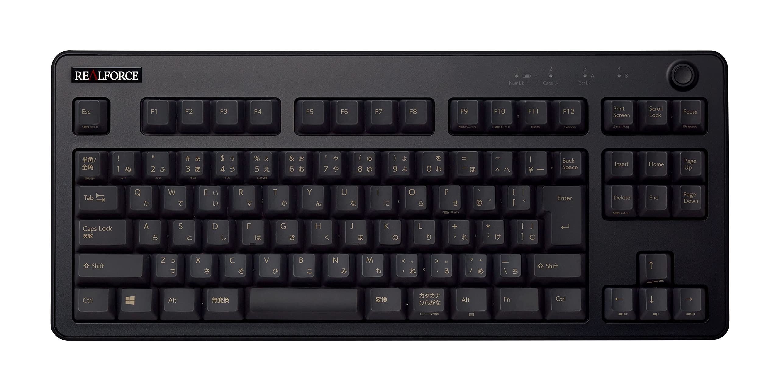 

REALFORCE R3 Keyboard Hybrid Tenkeyless Variable Load Japanese Layout Black R3HC12
