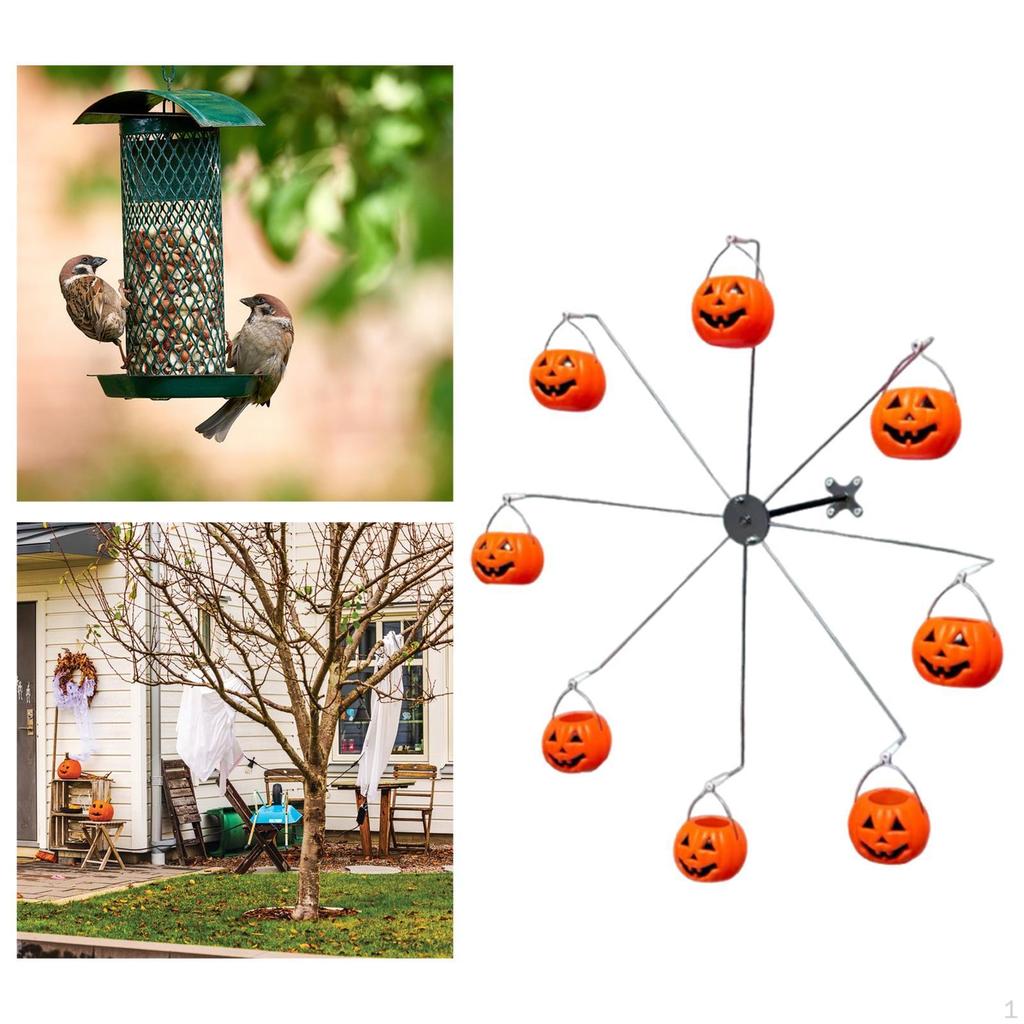 Wheel Bird Feeder Halloween Decor Easy To Install, Clean, Refill Station Hanging Decoration