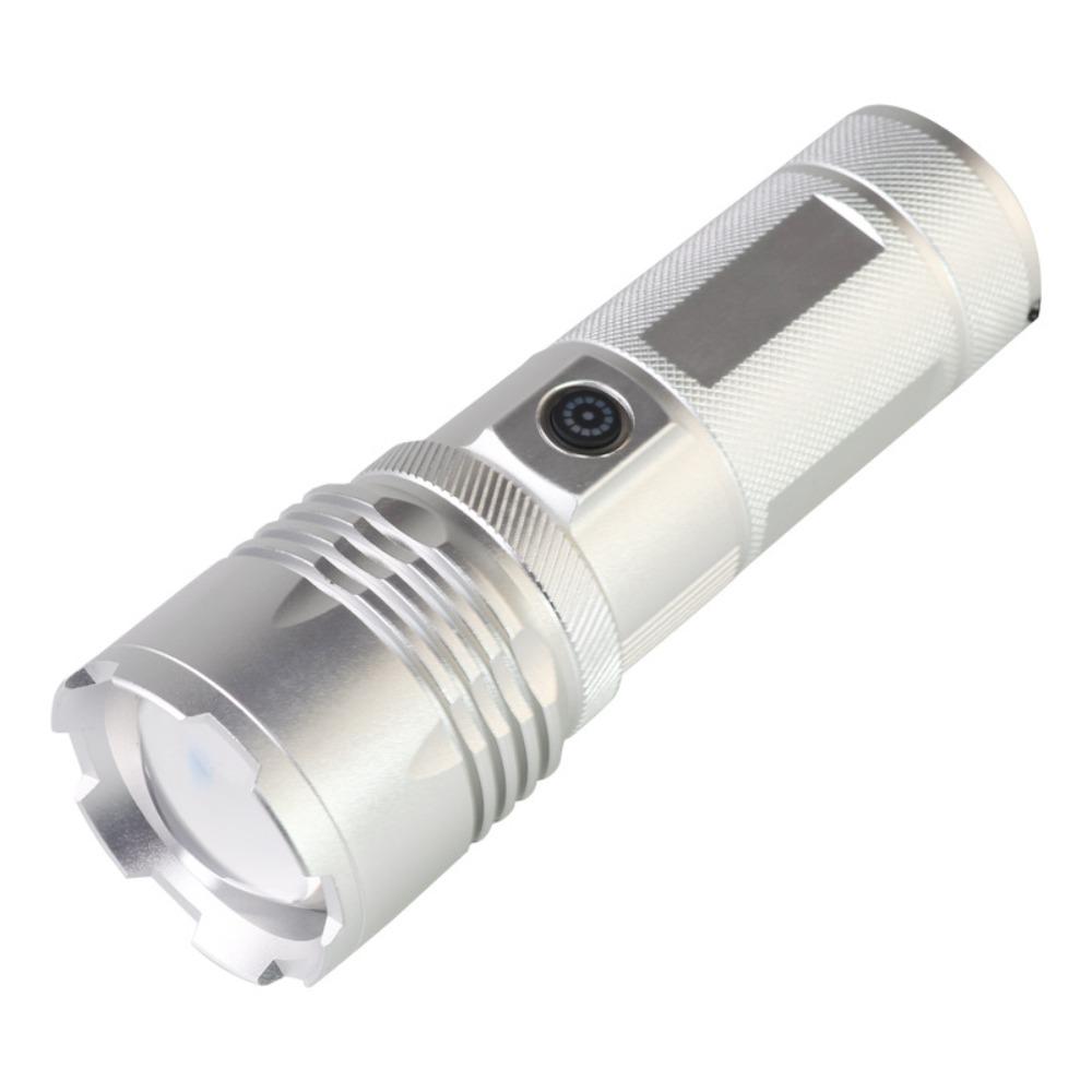 Strong Light Aluminum Zinc Zinc Alloy Flashlight USB Rechargeable LED Pocket Flashlights  Emergency Use
