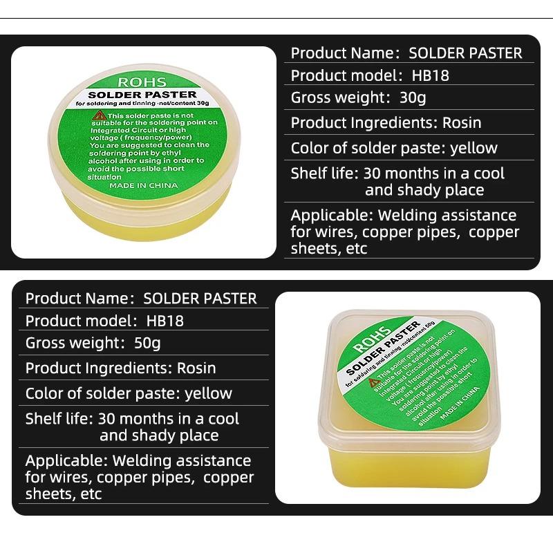 Solder Paste Rosin Flux Rosin Paste Soldering Flux for Electronics No Clean Flux for Soldering Electronic Circuit Boards