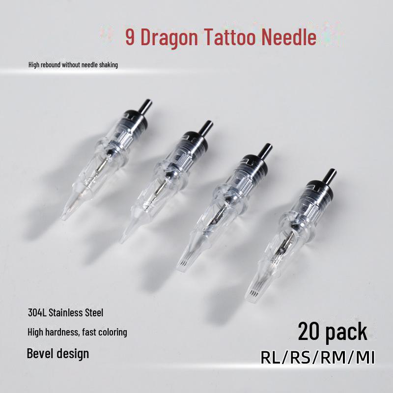 9Dragon Profesionálna modrá jednorazová tetovacia ihlová pero na výšivku obočia