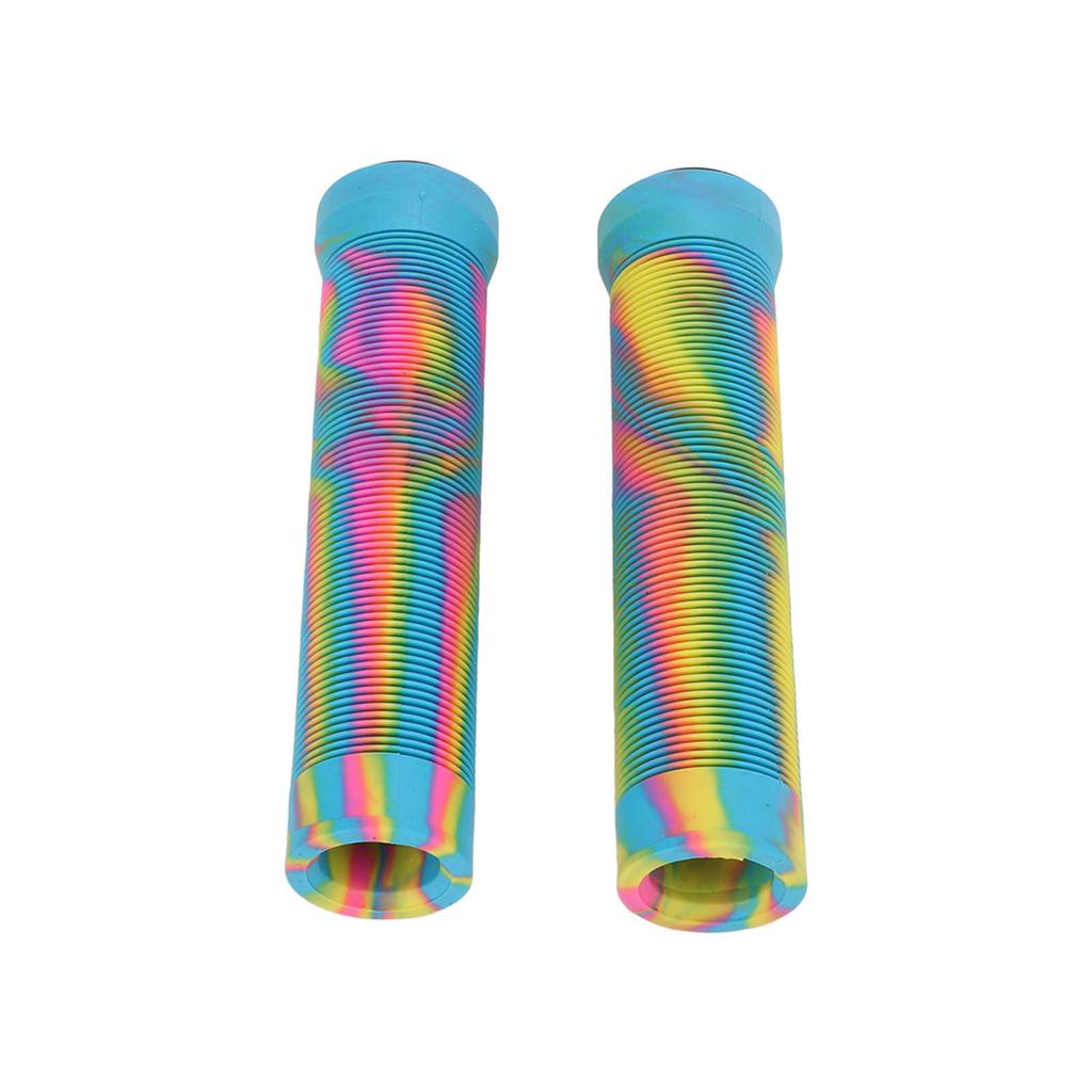 1 Pairset 22.2mm Rubber Handlebar Grips with Anti Slip Texture Mountain Bike Handle Cover