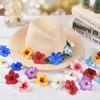 50/100PCS Artificial Flowers Silk Orchid Head Fake Cherry Flower Wall Wedding Home Decor Scrapbook Diy Gifts Candy Boxes Bouquet