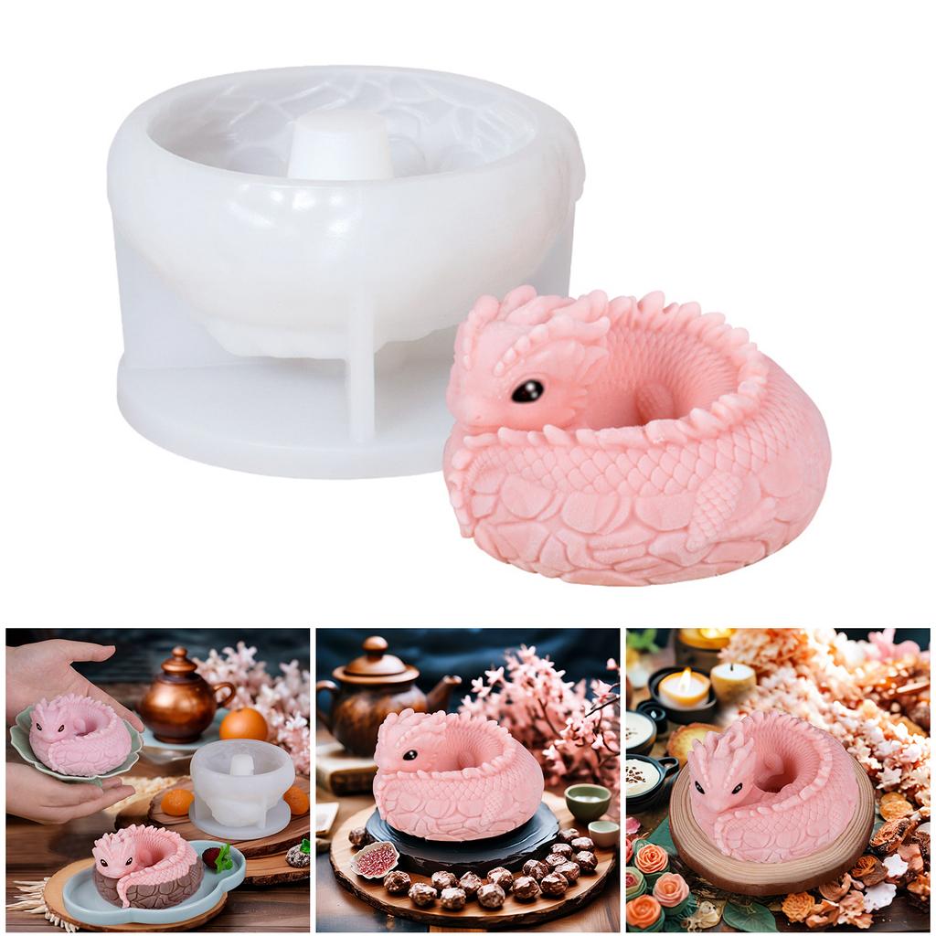 Dragon Shape Silicone Molds Making Mousses Cake Molds Decorating Baking Tool for Making Chocolate Fondant Dessert
