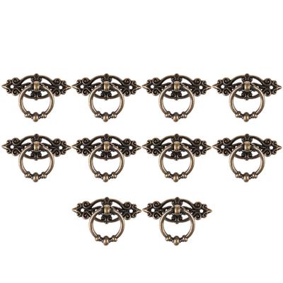 Brand New 10pcs Handle 20pcs Screws Handle Retro Kitchen Cabinets Zinc Alloy 10PCS Antique Alloy Cabinet Handle