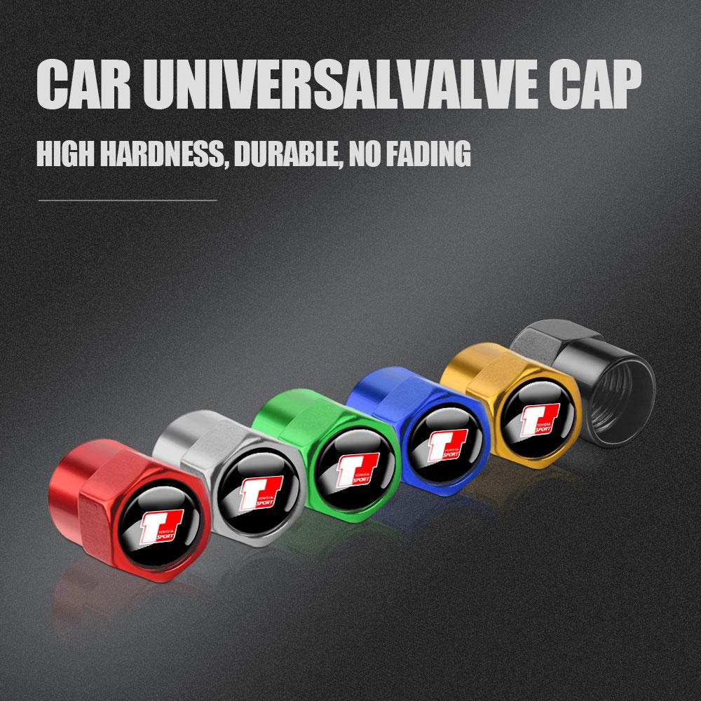 

4Pcs Aluminum Car Wheel Tire Air Valve Caps Dust Cover Accessories For Toyota 4runner Harrier Venza Yaris Cross Auris Avensis (as the picture,silver)