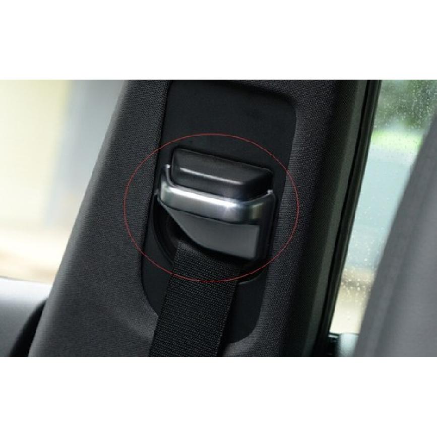 Safety Belt Buckle Accessories Cover 2PCS For Benz GLA CLA 2013-2019 ABS Silver