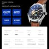 Uhr Herren Tourbillon leuchtende multifunktionale mechanische Uhr Herrenuhr Geschenk