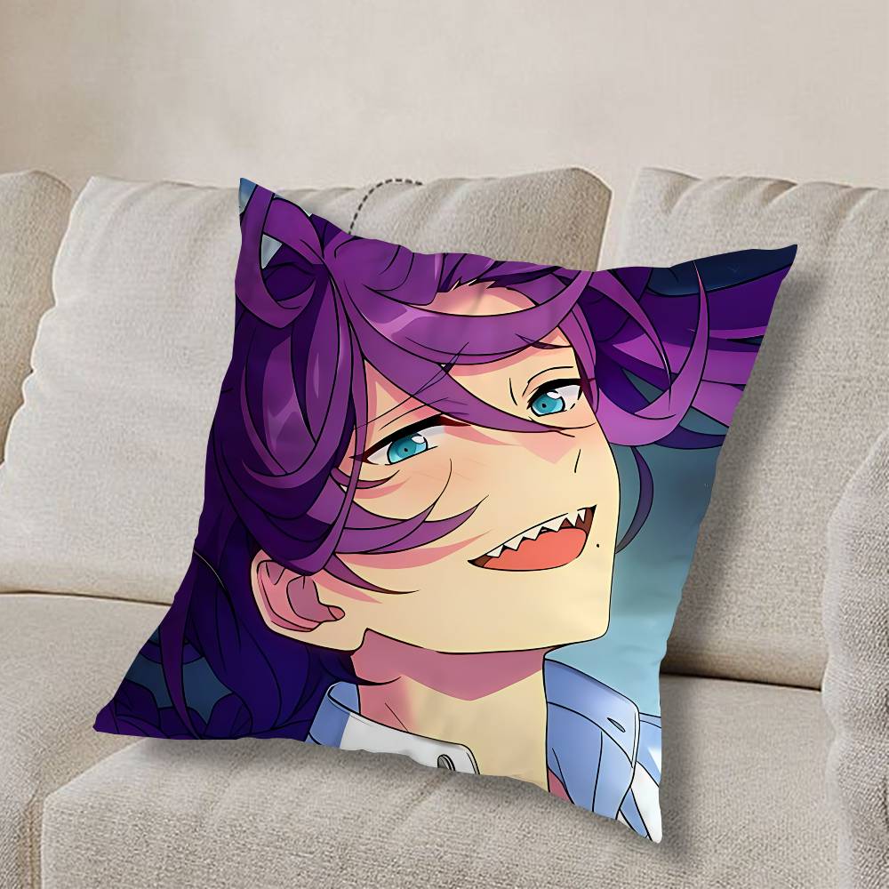 timid Ayase Mayoi COOL Pillow Case Anti-dustmite Pillowcase Invisible zipper silky short plush Sofa cushion cover
