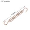 1Pc Oc/Oo/Cc Type M4 M5 M6 M8 Stainless Steel 304 Adjust Chain Rigging Hooks Eye Turnbuckle Wire Rope Tension Device