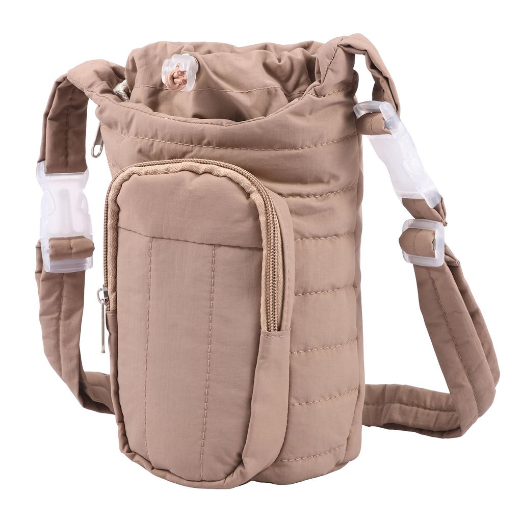 Outdoor water cup crossbody bag heat preservation easy to carry adjustable detachable multifunctional storage crossbody bag