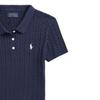 Polo Ralph Lauren Polo Shirt Ss24 Logo Small Pony Embroidered Button Short Sleeve Kids Tops Dark-Blue CWPOSWEG6820439-400