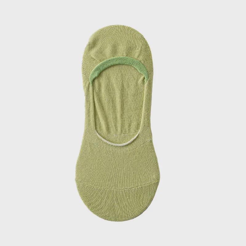 Kadın Nefes Alabilen Pamuk Görünmez Çoraplar - Düz Renk, Ter Emici, Kaymaz, Rahat, İlkbahar ve Yaz için Her Şeye Uygun