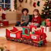 Yousheng Christmas Train Gift Box Santa Express Train Gift Box Christmas Present Train Box Holiday Gift Candy Storage Holder for Party Centerpieces