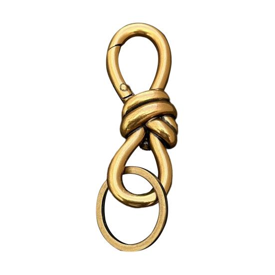 Keychain Hook Durable Spring Movement Handmade Knotted Pendant Handcrafted Rotating Rope Hook Keyring Accessory