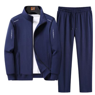 Herenpak Grote maten Mode Lente en herfst Herenpak Sweatshirt Joggingbroek Herenpak Sportkledingjas voor heren