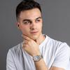 Edelstahl Magnetische Levitation Römisch Analog Quarz Geeignet für Stilvolles Modeaccessoire Perfektes Geschenk für oder Freund Herrenuhr Ziffern,