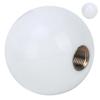 54mm Gear Shift Lever Head WearResistant with 3 Steel Adapters Replacement for Scion WRX M12X1.25 & MT Cars(White )
