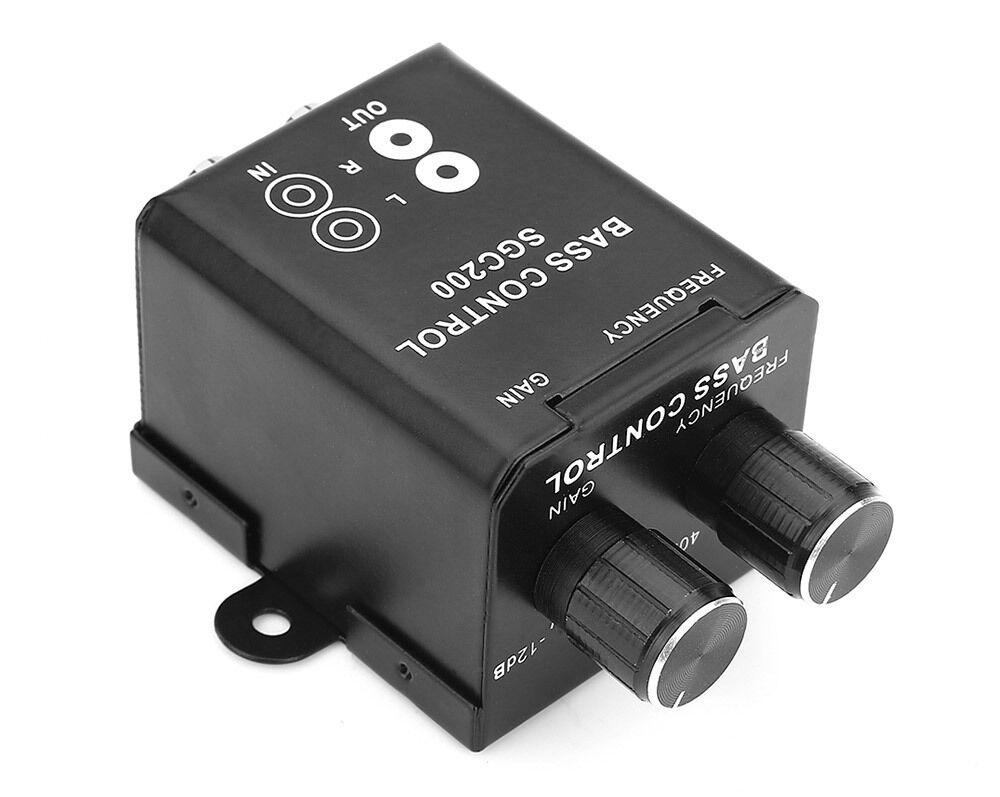 Car RCA Remote Level Amplifier Subwoofer Equalizer Crossover Bass Controller Kit