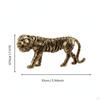 Chinese Astrological Tiger Figurine Detailed Craftsmanship Vintage Paperweight Handmade Desk