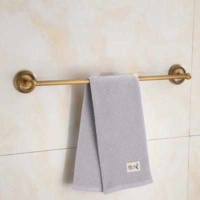 Porte-serviettes de salle de bain en laiton antique, porte-serviettes simple, porte-serviettes en bois massif et laiton