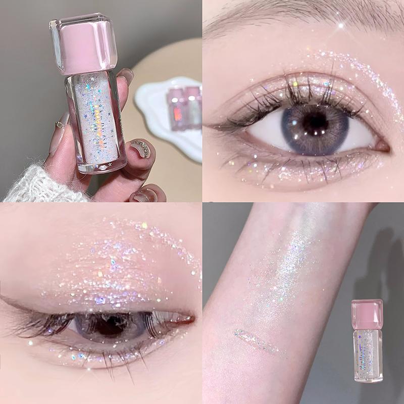 Sparkling Eyeshadow Liquid Pearlescent Fine Shimmer Delicate Highlight Brightens Eyeshadow Makeup