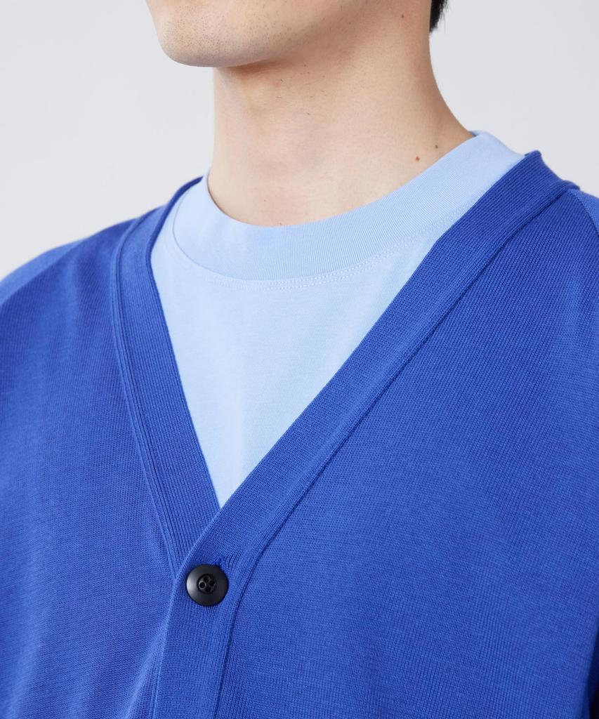 Snow Peak Knit Cardigan Size Water-Repellent KN-26SU002 (Men's/Women's, Blue, L)