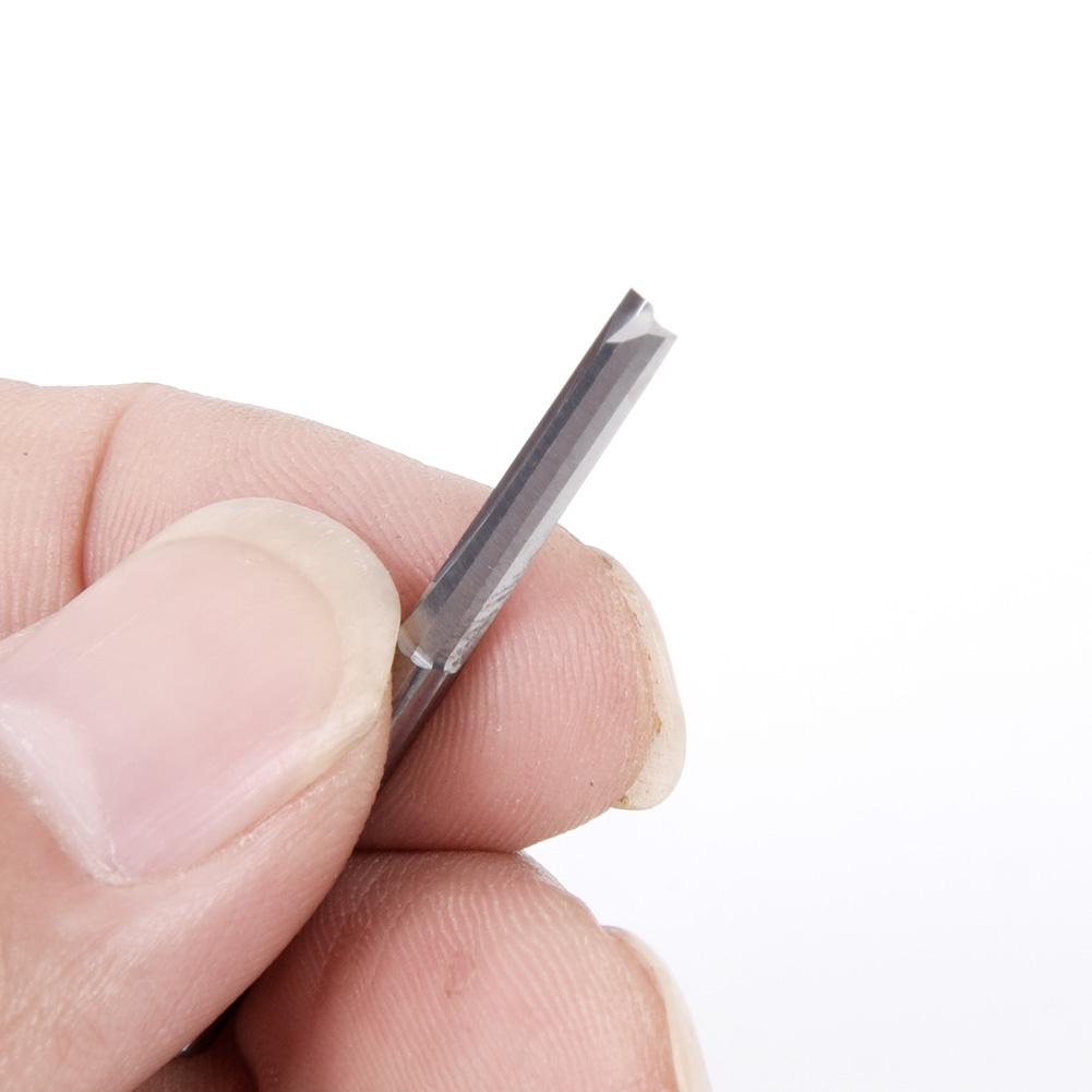 10pcs/ Set 1/8 Shank 2 Flutes Straight Slot Carbide End Mill CNC Router Bit Lot