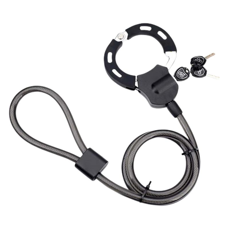 Bike Chain Lock Electric Scooter Anti-Theft Handcuff Lock Coiled Chain Lock Bicycle Lock Chain Waterproof Combination Locks