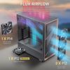 ANTEC FLUX Serie FLUX SE Leises PC-Gehäuse mit schallabsorbierenden Materialien und Echtholz-Mid-Tower