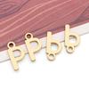 Stainless Steel 26 English Letter Pendant Charm for DIY Bracelets and Necklaces