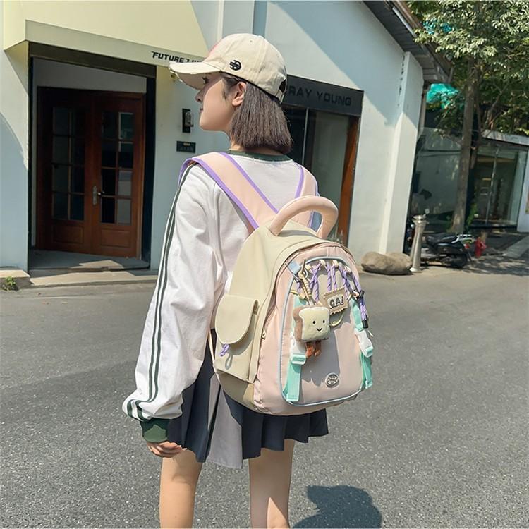 School bag girl cute new backpack high school student school bag large capacity student computer backpack high value