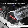 2Pcs Carbon Fiber Leather Car Coaster Water Cup Mat For Haval Jolion H6 2e Gen H7 H9 H4 H2S F5 Non-slip Pad Interior Accessories