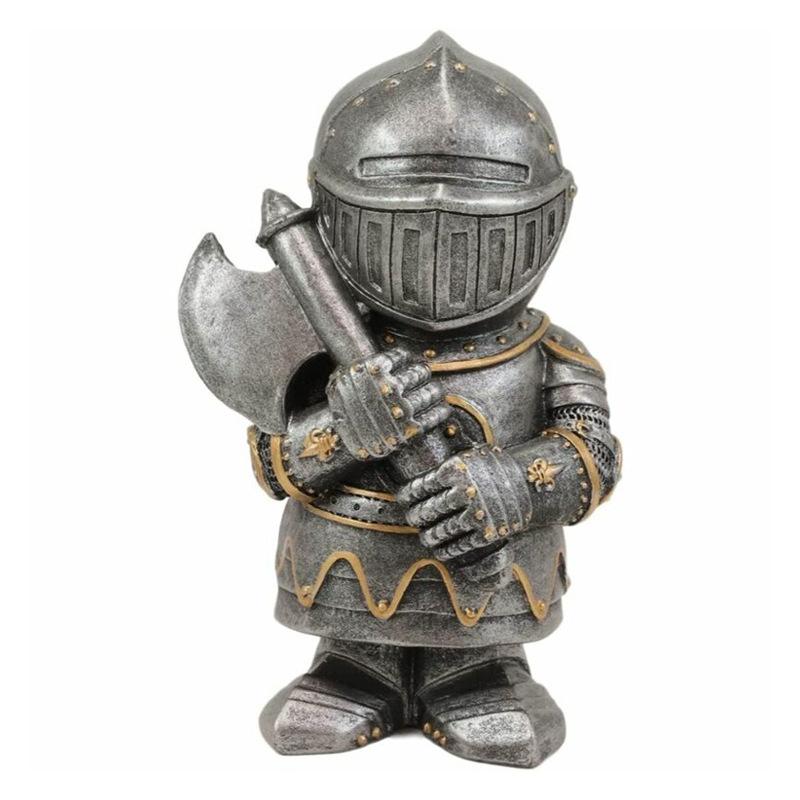Resin Decorative Ornaments Ornaments European Gnome Knight Sculpture Decorative Ornaments Ornaments Resin Crafts Ornaments