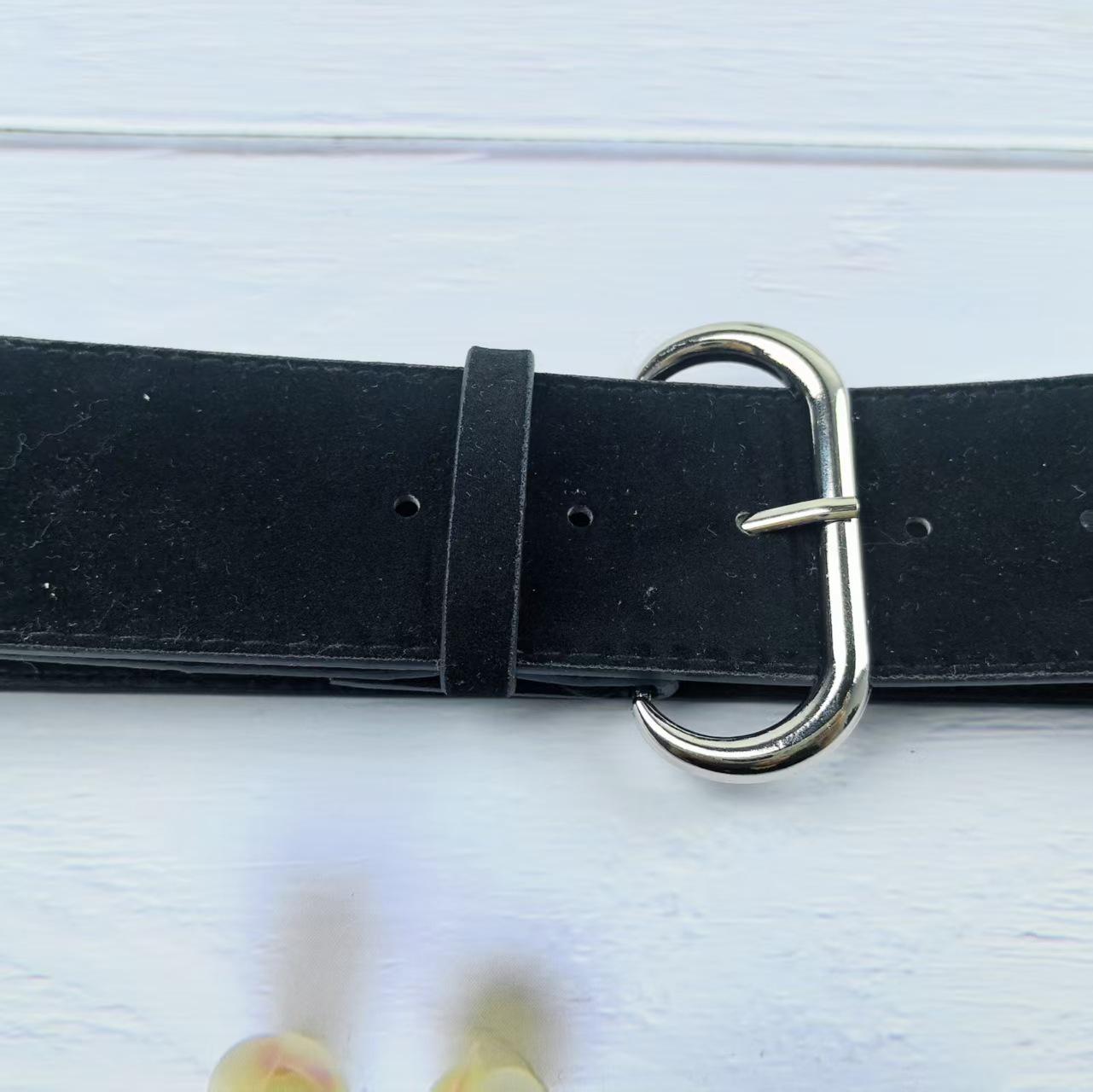 

2025 Замшевый Модный Женский Широкий Пояс - Винтажный Y2K Стиль, Универсальный для Брюк 105 cm