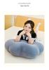 Cloud Plush Backrest Pillow for Girls – Soft Dormitory Sofa Cushion & Lumbar Support