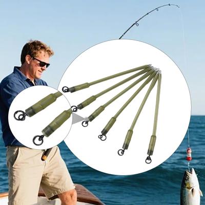 5 Pieces Feeder Connectors, Carp Accessories, Leader Bait High-strength Fishing Swivels