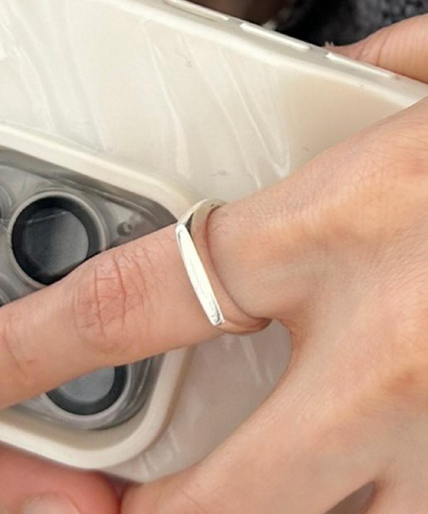 Baradu [Baradu 925] Simple Straight Bold Ring