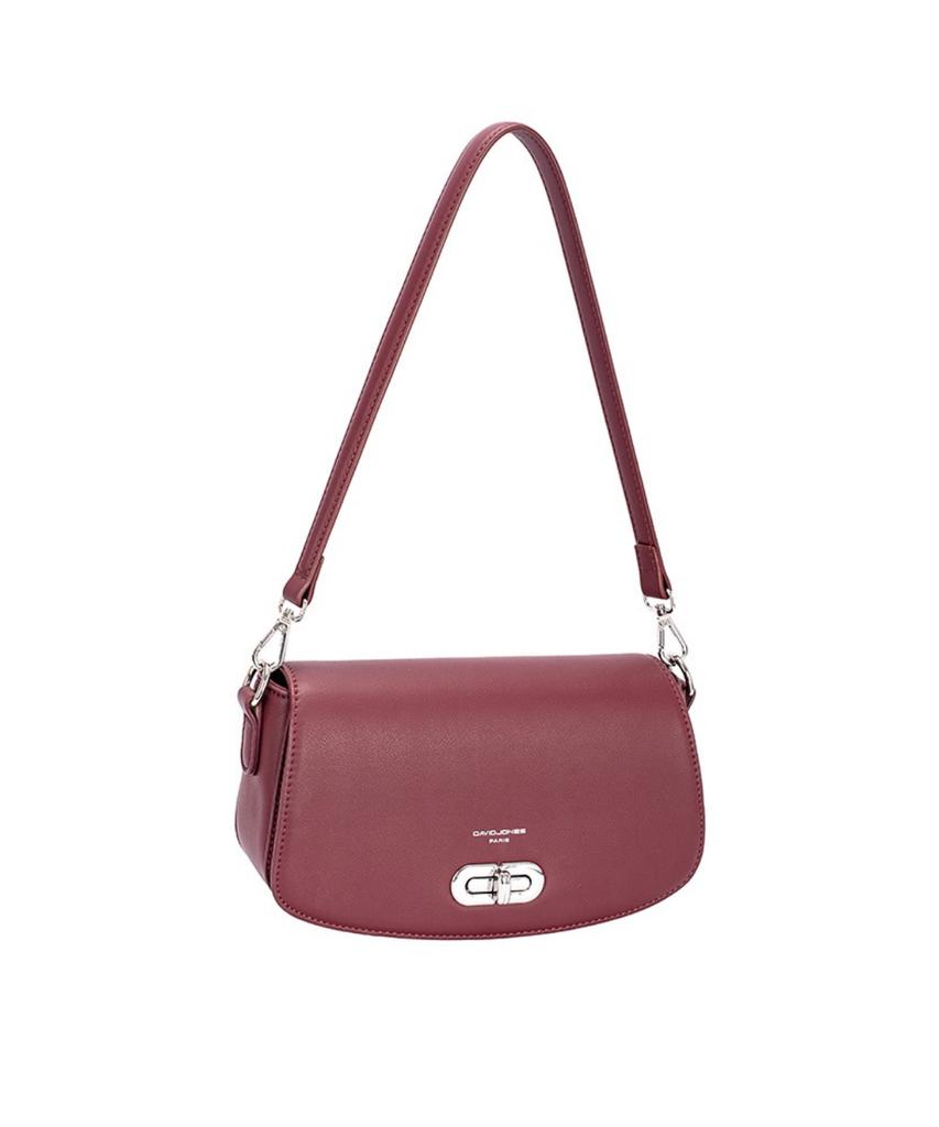 David Jones Le Mare 2-Way Mini Flap Shoulder Leather Bag_Warm Taupe (Cm7856)