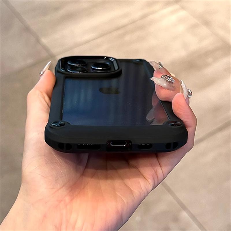 Luxury Rugged Heavy Duty Bumper Case For iPhone 15 14 12 11 13 Pro Max X XS XR 7 8 Plus SE3 Hybrid Shockproof Armor Clear Cover