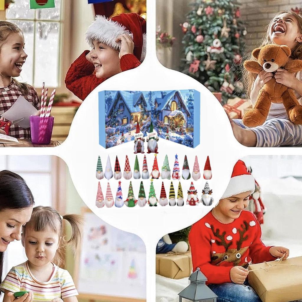 Gnome Advent Calendar Gift – 24 Days Countdown To  With Gnome-themed Pendants And Ornaments