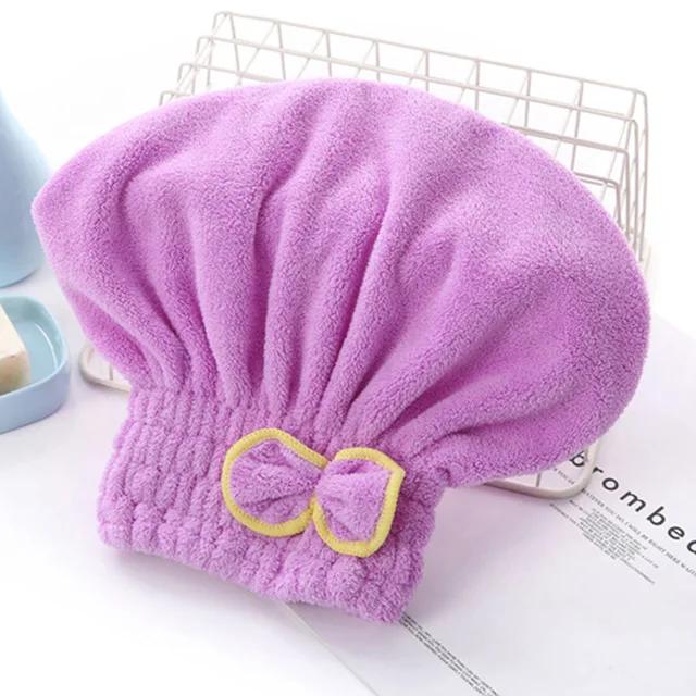 Hair Drying Cap Microfiber Ultra Absorbent Hair Dry Wrap Cap Fast Drier