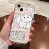 Cute soft cute cat iPhone11Promax mobile phone case Transparent application Apple 11promax cream case 11