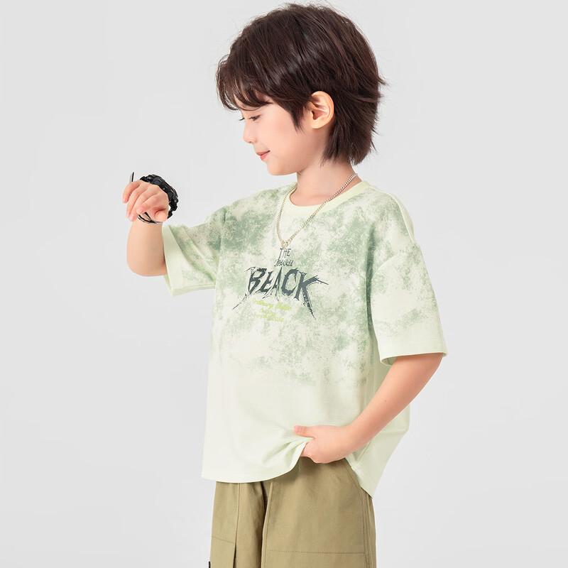 DODO Boys  Cool-Feel Gradient Tie-Dye Short Sleeve Cotton T-Shirt 110