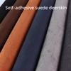 Four-sided Elastic Self-adhesive Suede Fabric By Half A Meter for Car Interior Furniture Decoration Diy Sewing Cloth Brown White