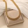 18K Gold Plated Heavy Duty Stainless Steel Chain Necklace – Hip Hop Punk Streetwear Accessory