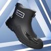 Cross-Border Fashion Men's Short Rain Boots - Trendy, Cool, Warm Rubber Wading Shoes for Outdoors