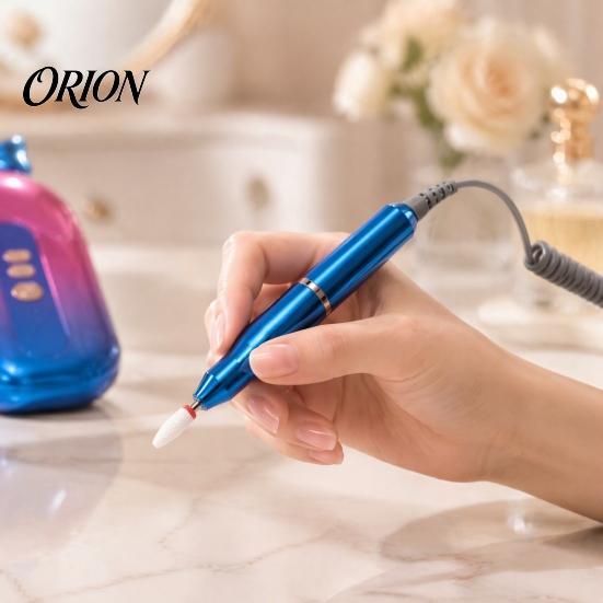 Cordless Nail Polishing Pen Electric Drill Machine with Bit Storage Case, 17000RPM Portable File Tool Kit for Trimming, Professional Manicure Pedicure