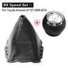 5/6 Speed Gear Shift Knob Stick Lever Shifter Handball With Gaiter Boot Dustproof Cover For Toyota Avensis III T27 (2008-2015)